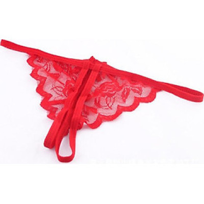Quần lót ren nữ mỏng siêu gợi cảm - màu đỏ