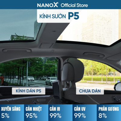 Phim cách nhiệt ô tô 4 chỗ gói cao cấp cách nhiệt mạnh mẽ NanoX Platinum