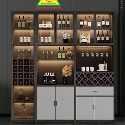 Tủ rượu cánh kính, tủ trưng bày rượu  TRK401 - Nội thất lắp ráp Viễn Đông ADV