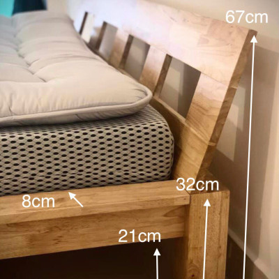 Giường Ngủ Gỗ Cao Su 5239 - Thương hiệu Viet Home Decor