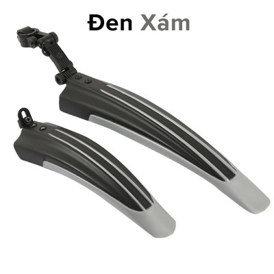 2 Dè Chắn Bùn Cho Cả Bánh Trước Và Bánh Sau Xe Đạp Leo Núi 4 Sọc Màu - Chính hãng dododios