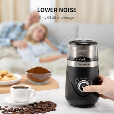 Máy xay hạt và phê và các loại hạt ngũ cốc Shardor CG638B công suất 150W, thiết điều chỉnh độ mịn tùy theo nhu cầu- Hàng chính hãng