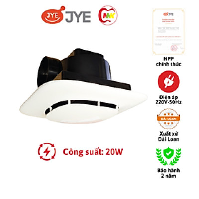 Quạt hút thông gió âm trần JY-B90182 20W KT 300x300mm JYE hàng chính hãng