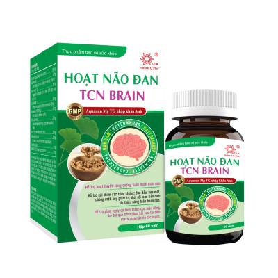 HOẠT NÃO ĐAN TCN BRAIN - HỖ TRỢ HOẠT HUYẾT TUẦN HOÀN MÁU NÃO - HỖ TRỢ SUY GIẢM TRÍ NHỚ, RỐI LOẠN TIỀN ĐÌNH, TAI BIẾN