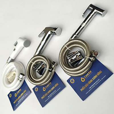 Vòi Xịt Toilet Xịt Vệ Sinh Chính Hãng LUXTA Cao Cấp - Nhiều chất liệu inox, nhựa ABS, nhựa mạ crome,..Đủ bộ đầu xịt, dây xịt chống xoắn, gác, phụ kiện ốc vít