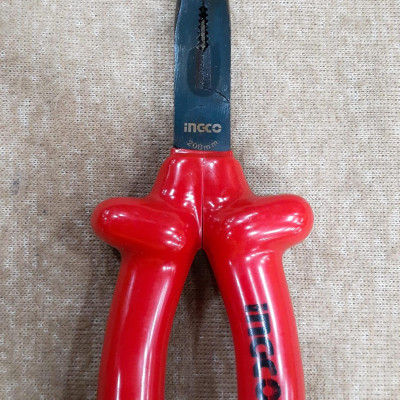 KÌM MŨI NHỌN DÀI CÁCH ĐIỆN 1000V 8" INGCO HILNP01200 - HÀNG CHÍNH HÃNG