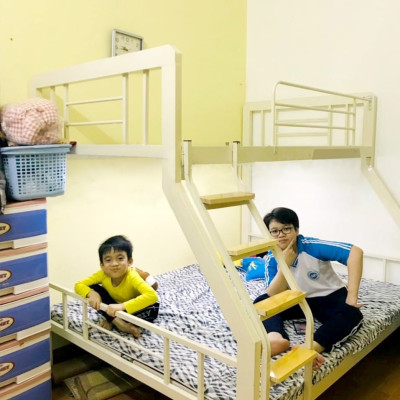 Giường sắt Tầng BẢO AN Trên 1m2 Dưới 1m4 Dài 2m