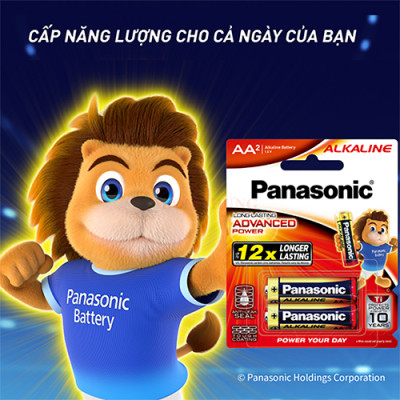 Vỉ Pin kiềm Panasonic Alkaline AA LR6T (2 viên/4 viên/10 viên) - Hàng chính hãng