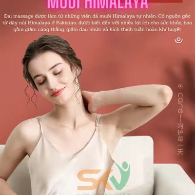 ￼Máy Massage Bụng Lưng Đùi Pin Sạc Tích Hợp Đá Nóng Himalaya Hỗ Trợ Giảm Mỡ Bụng Đai Mát Xa Bụng Eo Lưng