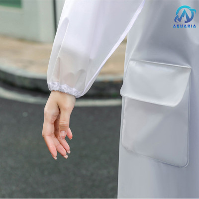 ÁO MƯA ĐƠN Áo Mưa Trong Suốt Dáng Dài Vành Rộng Có Khóa Kéo