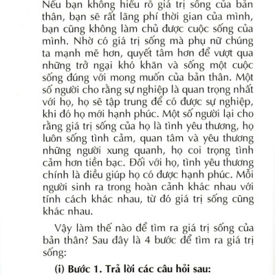Phẩm Cách Cao Quý - Bản Lĩnh Nữ Hoàng - 30 Nguyên Tắc Vàng Của Phụ Nữ Hạnh Phúc (Sbooks)