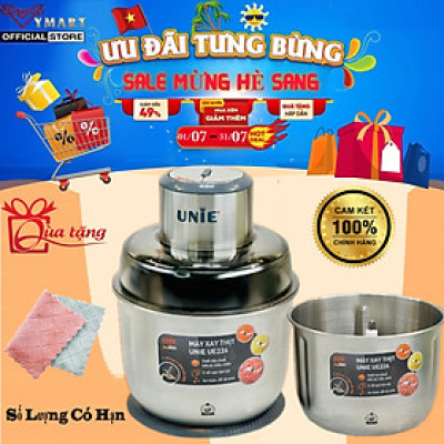 Máy Xay Thịt Unie UE226, Công Suất 300w - 2 Cối Inox 304, Hàng Chính Hãng
