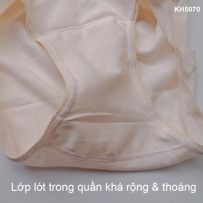 Quần lót 100% cotton kháng khuẩn Nhật Gunze KH5070