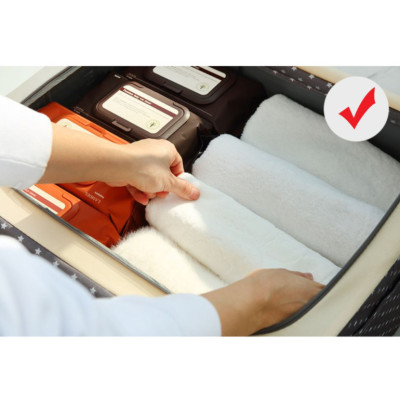 Túi hộp để quần áo ,chăn màn ,đồ dùng đa năng khung thép ,vải dày không thấm nước 66L mầu ngẫu nhiên- Tặng khăn lau 2 mặt siêu thấm đa năng mầu ngẫu nhiên