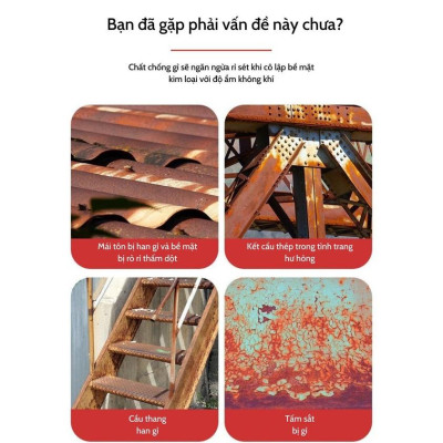 [1 Kg] Keo Sơn Chống Han Gỉ, Gỉ Sét, Chống Cháy TAIKO CG01 - Phù Hợp bề mặt Tấm Lợp, Lan Can, Cổng, Gầm Xe Thép