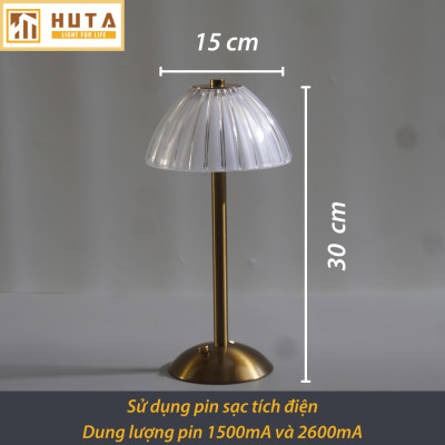 Đèn Bàn Led Quầy Bar Nhà Hàng HUTA RESDUNON Cảm Ứng Tích Điện Điều Chỉnh Ánh Sáng Trang Trí Quán Cà Phê Phòng Ăn