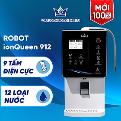 Máy Lọc Nước Điện Giải Ion Kiềm ROBOT IonQueen 912 Chế Độ Nóng Nguội Lạnh - Hàng Chính Hãng