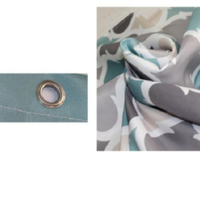 RÈM PHÒNG TẮM POLYESTER KHÔNG THẤM NƯỚC, HỌA TIẾT ĐÈN LỒNG