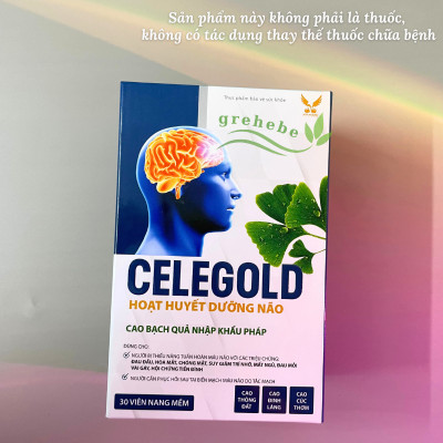 [TPBVSK] Celegold Hoạt huyết dưỡng não - Hỗ trợ hoạt huyết, tăng cường tuần hoàn não