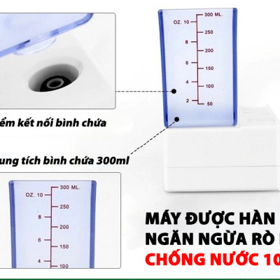 Máy tăm nước cá nhân không dây Waterjet Cordless Nano (5 đầu tăm, dùng được cho người niềng răng, có đầu cạo lưỡi)