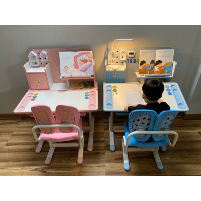 Bộ bàn ghế học sinh chống gù thông minh A16 Juno Sofa KT 60 x 80 cm _mẫu mới 2024