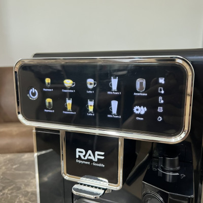 Máy Pha Cà Phê Tự Động RAF R.118 Thương Hiệu Pháp Màn Hình Cảm Ứng 8.6 Inch, Công Suất 1350W, 1 Giờ 20 Ly - HÀNG NHẬP KHẨU, BẢO HÀNH 1 NĂM