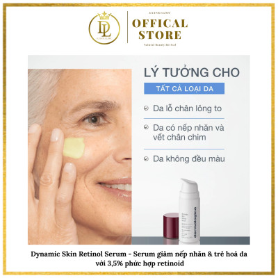 Serum giảm nếp nhăn và trẻ hoá da với 3,5% phức hợp retinoid Dermalogica Dynamic Skin Retinol Serum 30ml