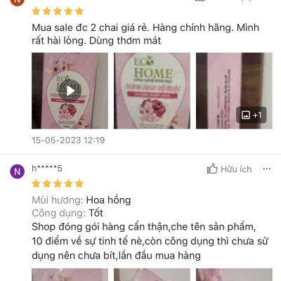 Dung Dịch Vệ Sinh Phụ Nữ Công Nghệ Sinh Học ECOHOME Kim Ngân Store Làm Sạch Dịu Nhẹ, Ngăn Ngừa Vi Khuẩn Xâm Nhập