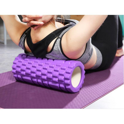 Con lăn Yoga Massage Foarm Roller, ống trụ lăn xốp thể thao giãn cơ có gai roam rollet cao cấp, ống lăn giãn cơ - Chính hãng DoDoDios