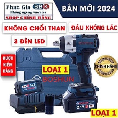 [LOẠI 1] Máy siết bulong Boshun 380NCP Không chổi than siêu khỏe - Đầu 2 trong 1 bảo hành chính hãƞg