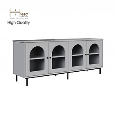 [Happy Home Furniture] SISEEL, Kệ TV 4 cánh mở - chân sắt, 160cm x 40cm x 64cm ( DxRxC), KTV_051