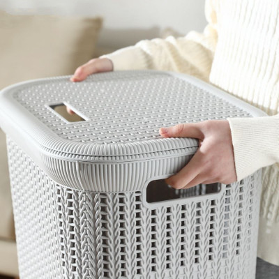 GIỎ ĐỰNG QUẦN ÁO ĐA NĂNG – SỌT ĐAN CÓ NẮP KIỂU HÀN QUỐC ✨ GỌN NHÀ – SẠCH SẼ – THẨM MỸ – CHỌN MÀU TUỲ THÍCH ✨