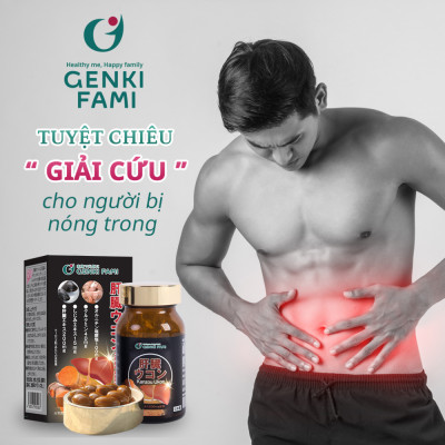 Viên Uống Bổ Gan Kanzo Ukon Genki Fami Nhật Bản, Hỗ Trợ Giải Độc, Tăng Cường Chức Năng Gan (90 viên/30 ngày)