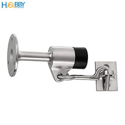 Đồ chặn cửa đệm cao su có móc giữ cửa inox 304 Hobby home decor CC10