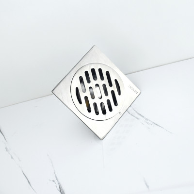 Ga thoát sàn ngăn mùi vượt trội chất liệu inox 304 cao cấp Hiwin FD-6322S bề mặt 120x120