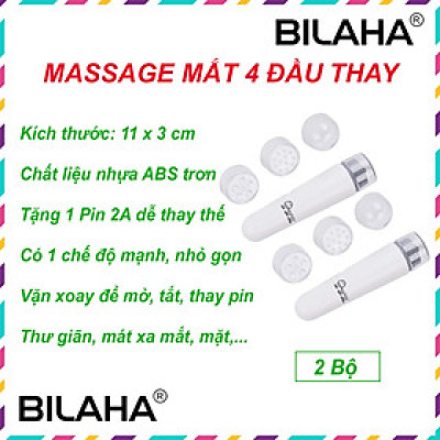 Bút Mát Xa Mặt 4 Đầu Chống Lão Hóa, Massage Đầu Cá Trẻ Hóa Làn Da (Hàng Có Sẵn) (Hàng Chính Hãng)