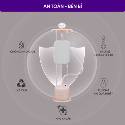 Bàn Ủi Hơi Bước Đứng BlueStone GSB-3955 - Hàng Chính Hãng