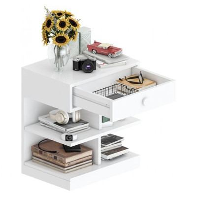 Kệ giầy nhỏ gọn bằng gỗ thiết kế đẹp mắt SMLIFE Runety