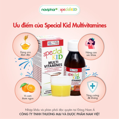 TPBVSK Special kid Multivitamin - Siro Bổ sung vitamin và khoáng chất - Hỗ trợ nâng cao sức khỏe, tăng cường sức đề kháng (125ml) [Siro - Nhập khẩu Pháp]