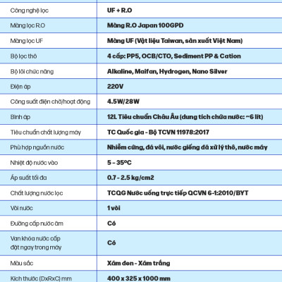 Máy Lọc Nước ROBOT Lux Pro 2410W-UR Chức Năng Lọc Tích Hợp R.O + UF - Hàng Chính Hãng