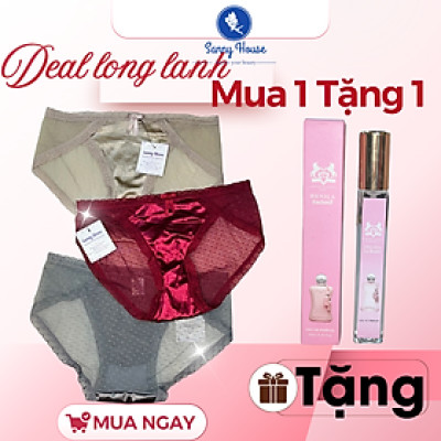 Combo Mix 3 Quần Lót Nữ Nhiều Mẫu Tặng Kèm 10ml Nước Hoa Chính Hãng