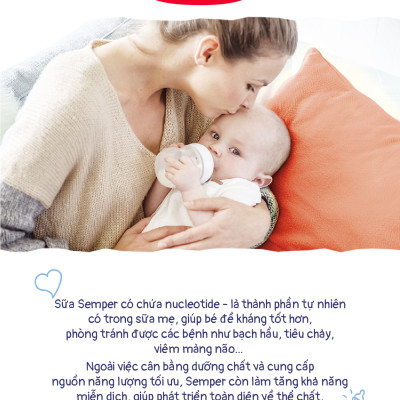 Thùng 12 hộp Sữa bột công thức Semper Nutradefense Baby 1 400g/hộp