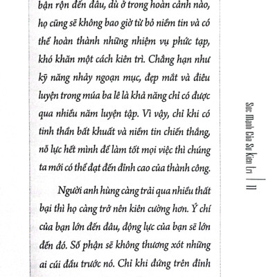 Sức Mạnh Của Sự Kiên Trì (SB) 