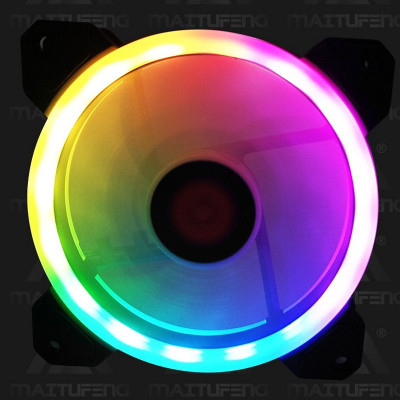 Quạt led RGB 12cm Coolmoon sunshine cho máy tính - hàng nhập khẩu