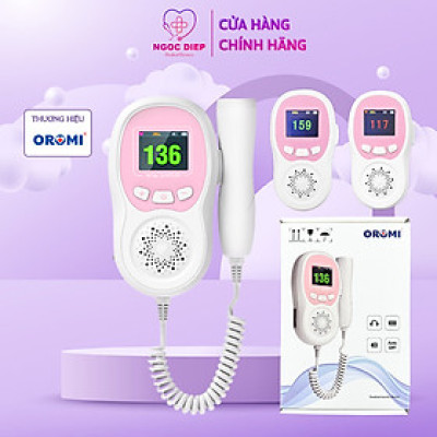 Máy đo tim thai tại nhà cao cấp Oromi CONTEC10CL - Máy nghe tim thai bỏ túi pin sạc