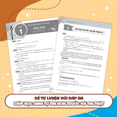 Sách - Giải Thích Bộ Đề Thi Vào 10 Chuyên - Khối Chuyên Toán - Megabook
