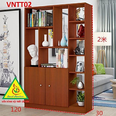 TỦ KỆ TRANG TRÍ KIÊM VÁCH NGĂN VNTT02A - Nội thất lắp ráp Viendong Adv