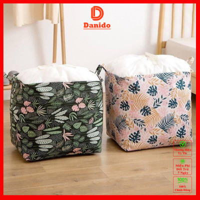 Combo Túi Bạt Đựng Quần Áo, Chăn Mền [CHỌN 1C, COMBO 2C] (Giao Ngẫu Nhiên) Chống Thấm Nước, Bộ Giỏ Sọt Đựng Đồ Dơ Họa Tiết Vintage