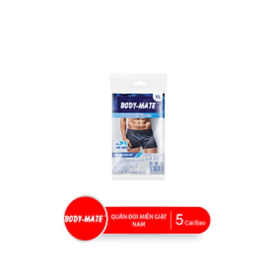 Combo Bao Quần Đùi Miễn Giặt Tiện Lợi Body-Mate Nam, 3 Cái/Bao