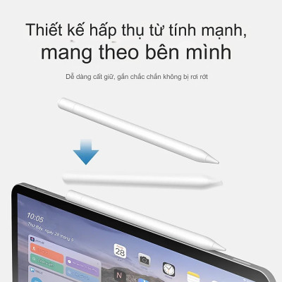 Bút cảm ứng hỗ trợ tì tay, siêu mượt cho iPad đời 2018 trở lên hiệu Nillkin iSketch S3 cho iPad Air Pro 11 M4 2024 13INCH 12.9 13 Air 4 5 6 2018 2022 Gen 10 / Gen 7 8 9 10.2 - Hàng nhập khẩu